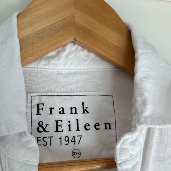 Frank & Eileen Ireland White Flax Linen Long Sleeve Casual Romper Playsuit XXS - Picture 4 of 6